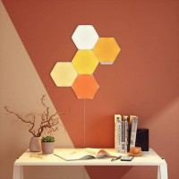 Corp de iluminat LED cu telecomandă Nanoleaf Shapes Hexagons Starter Kit Mini 5 Panels