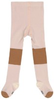 Colanți pentru copii Lassig GOTS Block Stripe Powder Pink/Caramel LS1532007068-104