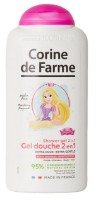 Gel de duș pentru bebeluși Corine de Farme Disney Princess Shower Gel 2in1 300ml