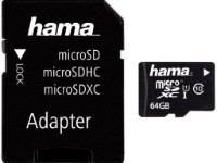 Карта памяти Hama microSDXC 64Gb Class 10 UHS-I + Adapter (108075)