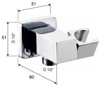Душевой держатель Remer 337S фото №2 — интернет-магазин Desire.md