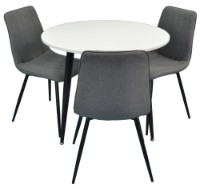 Set masă și scaune Evelin DT 404-3 + 3 XR-154B Grey 5 Rogojca
