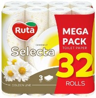 Туалетная бумага Ruta Selecta 3 plies 32 rolls Chamomile