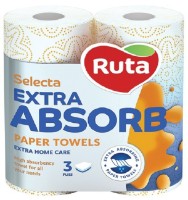 Бумажные полотенца Ruta Selecta 3 слоя 2 рулона