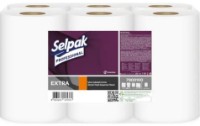 Бумажные полотенца Selpak Professional Extra 1 слой 6 рулонов