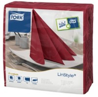 Салфетки для сервировки стола Tork LinStyle Burgundy (478855)