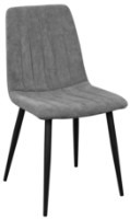 Scaun Deco DC-90 BGF166-4 Dark Grey Velvet/Black Legs
