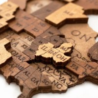 Panou decorativ Ewa Toys World Map L Choco World imaginea #2 — magazin online Desire.md