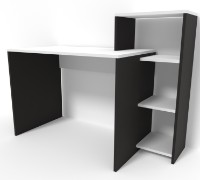 Masa de birou Smartex M2 110cm Alb/Negru