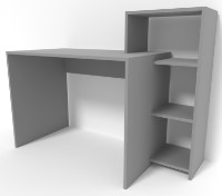 Masa de birou Smartex M2 110cm Grafit