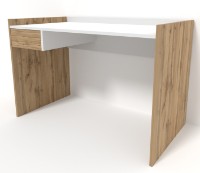 Masa de birou Smartex M3 130cm Alb/Stejar Închis