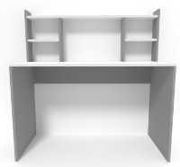 Masa de birou Smartex M4 140cm Alb/Grafit imaginea #2 — magazin online Desire.md