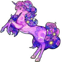 Puzzle Eureka E2D Rainbow Wooden Unicorn (473617)