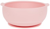 Bol din silicon cu ventuză Kikka Boo Whale Pink (31302040118)
