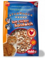 Snackuri pentru pisici Nobby StarSnack Soft Chicken Sandwich 85g
