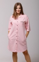 Банный халат Ajoure T5142 Print Stripes Pink 2XL