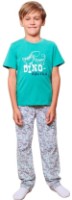 Pijama pentru copii Ajoure TB78012 Green/Print Dino 6-7