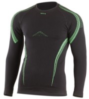 Bluză termică pentru bărbați Lasting Stem 9060 S-M Black/Green