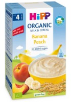 Пшеничная молочная каша HiPP Milk & Cereal Banana Peach 250g