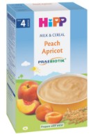 Молочная рисово-кукурузная каша HiPP Milk & Cereal Peach Apricot 250g