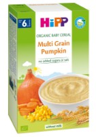 Terci multicereale cu dovleac HiPP Organic Baby Cereal Multi Grain Pumpkin 200g