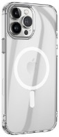 Чехол Hoco Magnetic Series Airbag anti-fall Protective Shell for iPhone 15 Pro Transparent
