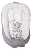 Cuib pentru bebelúș Perna Mea Premium Elefant Grey