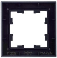 Рамка для розеток и выключателей IEK Brite BR-M12-K02 10pcs