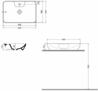 Lavoar QuarterBath Smooth Line 620x400x200 (114331) imaginea #2 — magazin online Desire.md