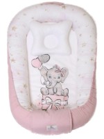 Cuib pentru bebelúș Perna Mea Premium Elefant Pink