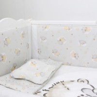 Lenjerie de pat pentru copii Perna Mea Teddy Love Grey