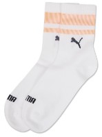 Ciorapi pentru bărbați Puma Unisex New Heritage S White/Orange 39-42
