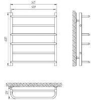 Uscător de prosoape Laris Comfort E CK6 500x600 L imaginea #2 — magazin online Desire.md