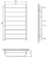 Полотенцесушитель Laris Comfort E CK8 500x800 R