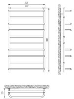 Uscător de prosoape Laris Comfort E CK10 500x900 R imaginea #2 — magazin online Desire.md
