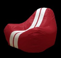 Бинбэг Relaxtime HiPoly Red&White Sport