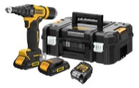 Аккумуляторный заклёпочник DeWalt DCF403D2GT