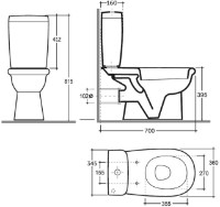 Унитаз Keramin Arezzo MS Incoer B1 White 1с фото №2 — интернет-магазин Desire.md
