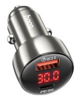 Автомобильная зарядка Hoco Z50 Leader 48W Metal Gray