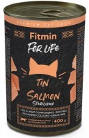 Hrană umedă pentru pisici Fitmin For Life Cat Tin Salmon Sterilized 400g