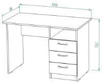 Masa de birou ML-Mobila МЛ-2 Atelie Deschis imaginea #3 — magazin online Desire.md