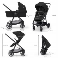 Carucior Kinderkraft Newly 3in1 Mink Pro Black (KSNEWL00BLK300I) imaginea #4 — magazin online Desire.md