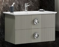 Dulap cu lavoar Martat Vanity 90cm Grey (17327)