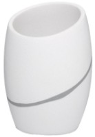 Pahar pentru periuțe de dinți Kela Talus White (20302)