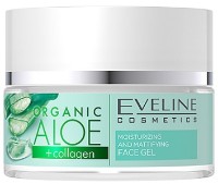 Gel pentru față Eveline Organic Aloe + Collagen Gel 50ml