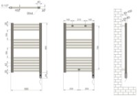 Полотенцесушитель Radiva Flat Haiti 500x800 White фото №2 — интернет-магазин Desire.md