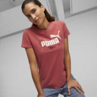 Tricou de dame Puma Ess+ Floral Vibes Graphic Tee Astro Red L