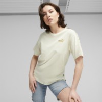 Женская футболка Puma Ess+ Minimal Gold Tee Alpine Snow S (68001887)