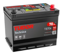 Автомобильный аккумулятор Tudor TB704 D26 540A/70Ah