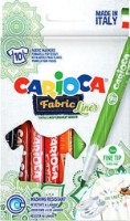 Набор фломастеров Carioca Fabric Fineliner (53205) 10pcs